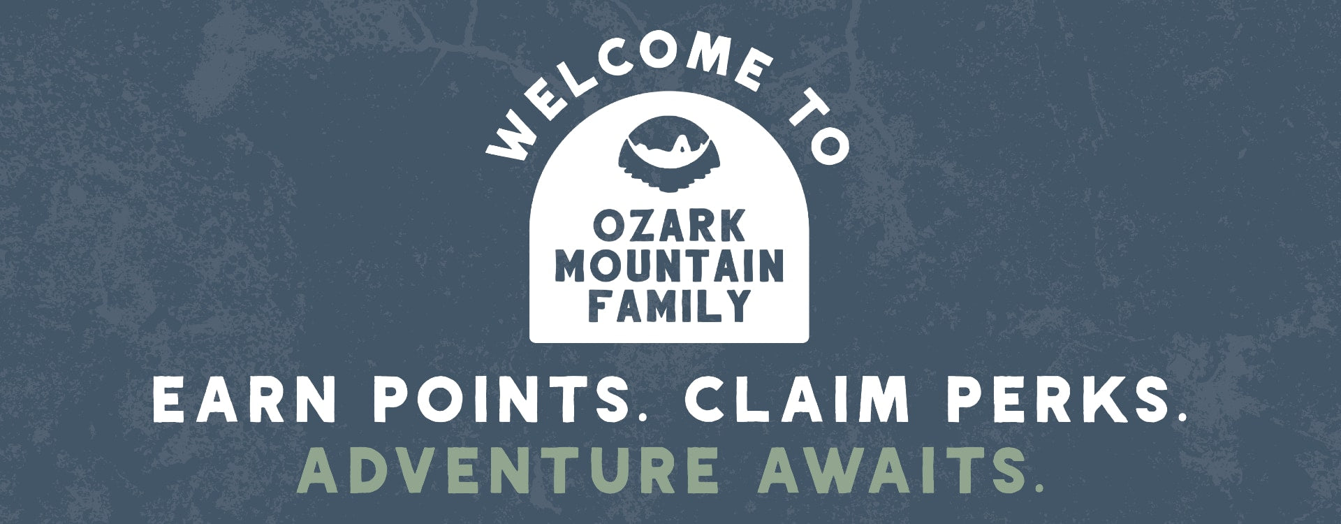 Ozark Mountain Family Banner with logo