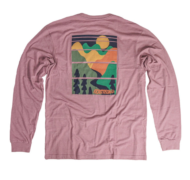 Bubble Mtns Unisex Long Sleeve T-Shirt FAY 