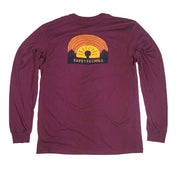 Petroglyphic Unisex Long Sleeve T-Shirt Fayettechill Dark Currant XS 