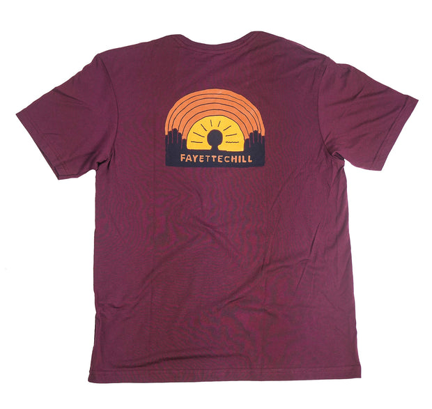 Petroglyphic Unisex T-Shirt Fayettechill Dark Currant XS 