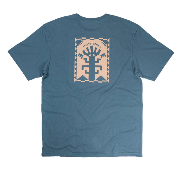 Wise Woods Unisex T-Shirt FAY Peak Blue XS 